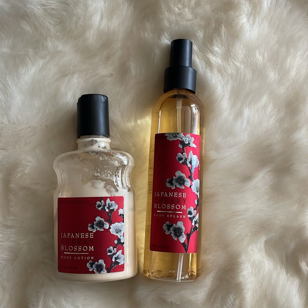 Bath & Body Works Japanese Cherry Blossom bundle Set lotion and mist spray lot